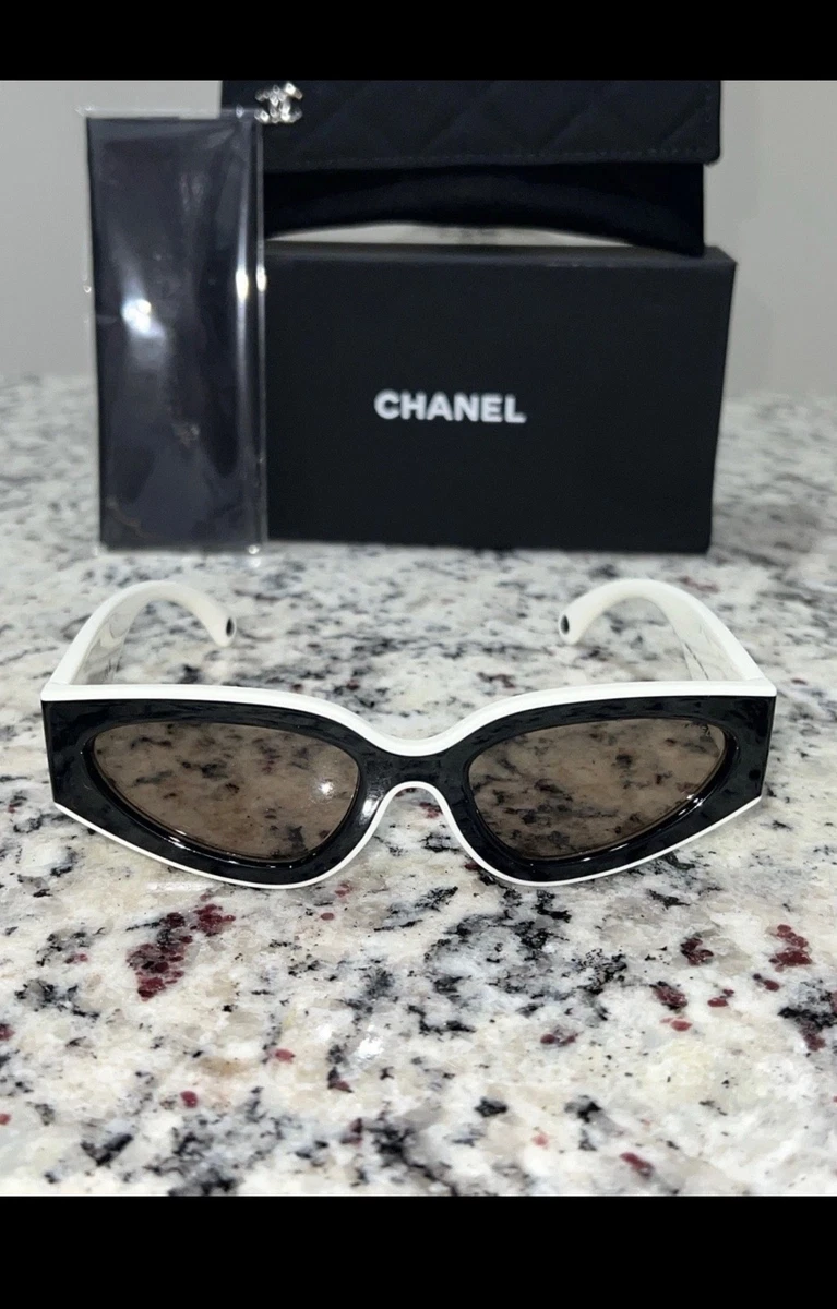 CHANEL Women's Black Cat Eye Sunglasses for sale | eBay