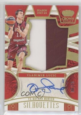 2023-24 Crown Royale EuroLeague Silhouettes Prime 8/15 Vladimir Lucic Auto 3d3