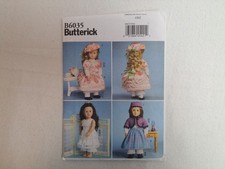 Butterick Pattern - 18" Doll Clothes - Late 1800's One Size B6035 - Uncut
