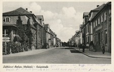 Bad Arolsen  (Waldeck)  Hauptstraße um 1952