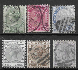 A very nice Maltese Victorian used and unused group