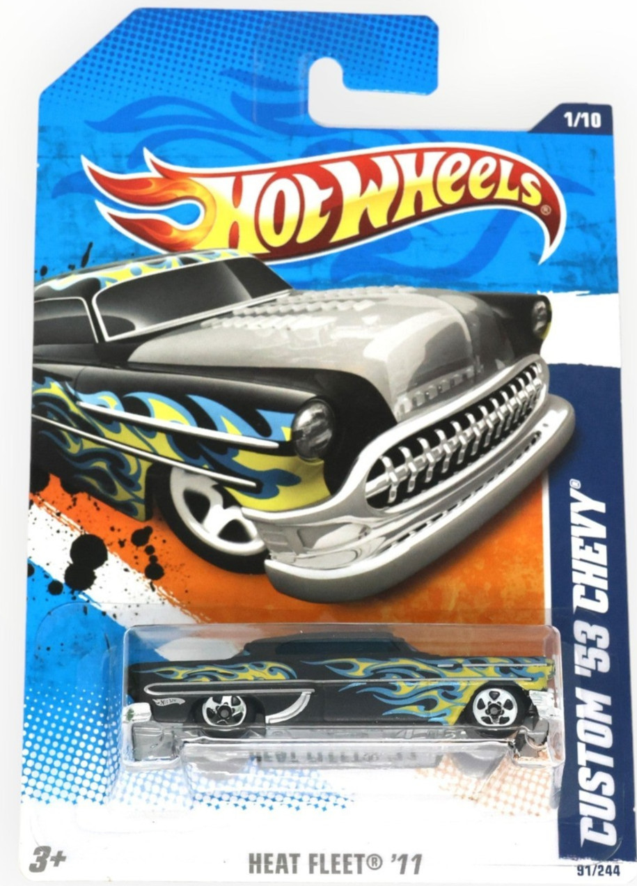 Hot Wheels Custom '53 Chevy 91/244 - Black - 2011 Mainline A***