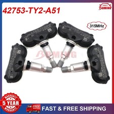 Set 4x For Acura TL ZDX RLX 315Mhz 42753-TY2-A51 Tire Pressure Monitoring Sensor