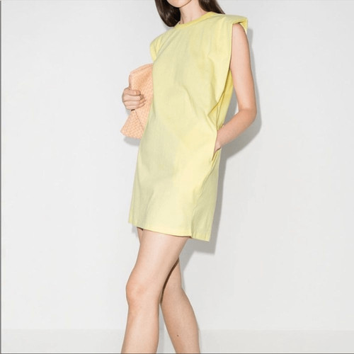 Frankie Shop Padded Shoulder T-shirt Dress