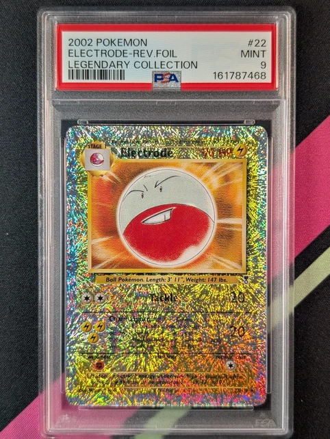 Electrode #22 - 2002 Pokemon Legendary Collection Reverse Holo - PSA 9