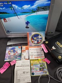 Sonic Adventure 1 International Dreamcast COMPLETE Case OBI Manual CIB Japanese