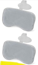 Bestway SaluSpa Padded Headrest Pillows w/Adjustable Strap, Gray, 2Pk Open Box 