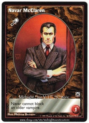 Navar McClaren Caitiff Vampire: The Eternal Struggle V:TES VTES Vampire CCG