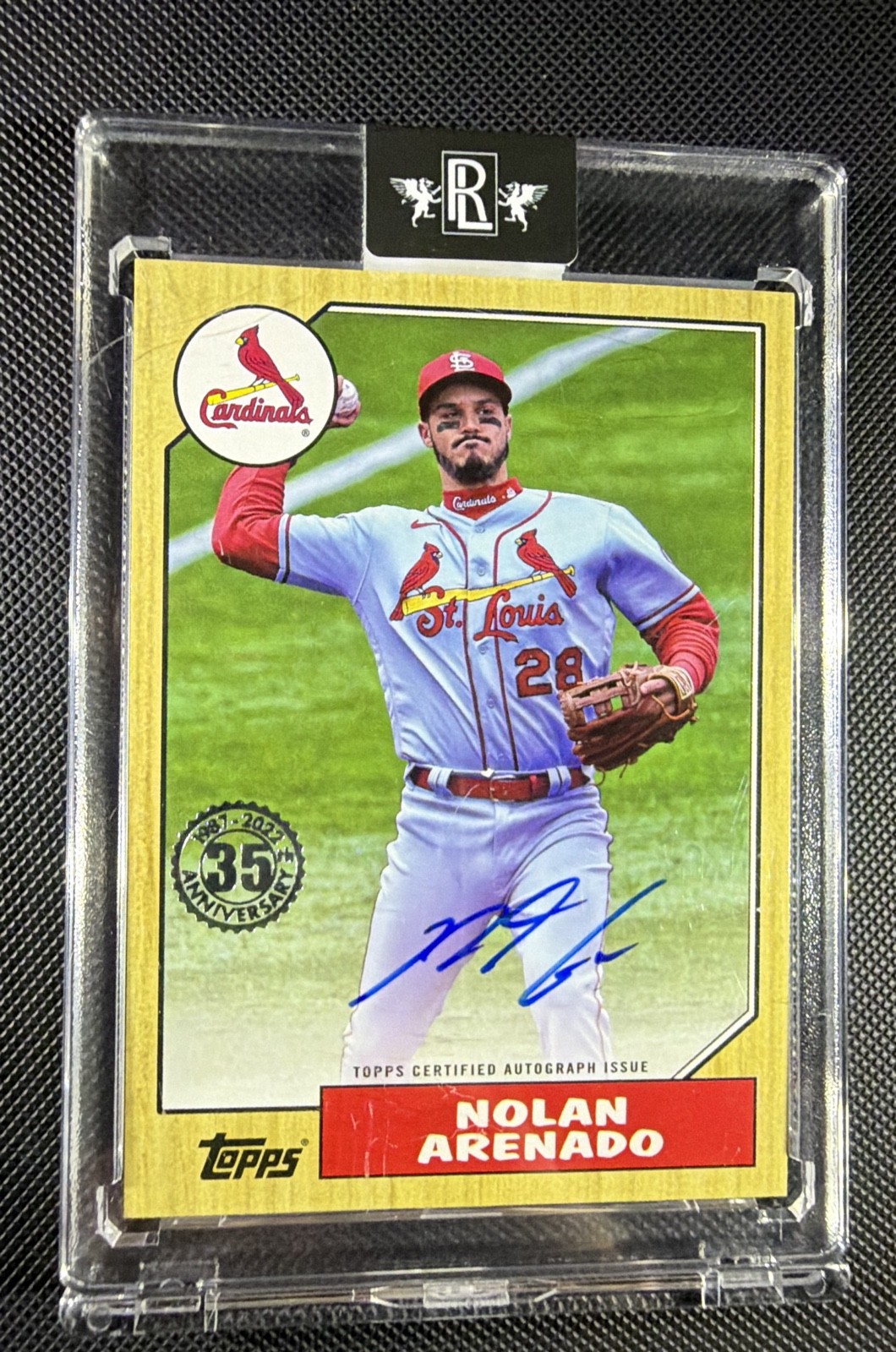 2022 Topps Series 1 - 1987 Topps Baseball Autographs Nolan Arenado #87BA-NA (AU)