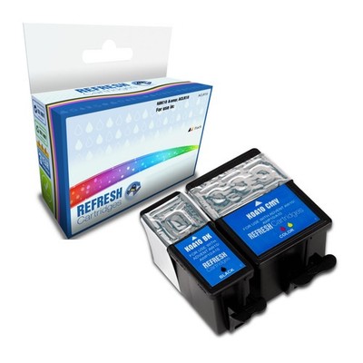Refresh Patronen Full Set Pack 1x ABK10 & 1x ACLR10 Tinte für Advent Drucker