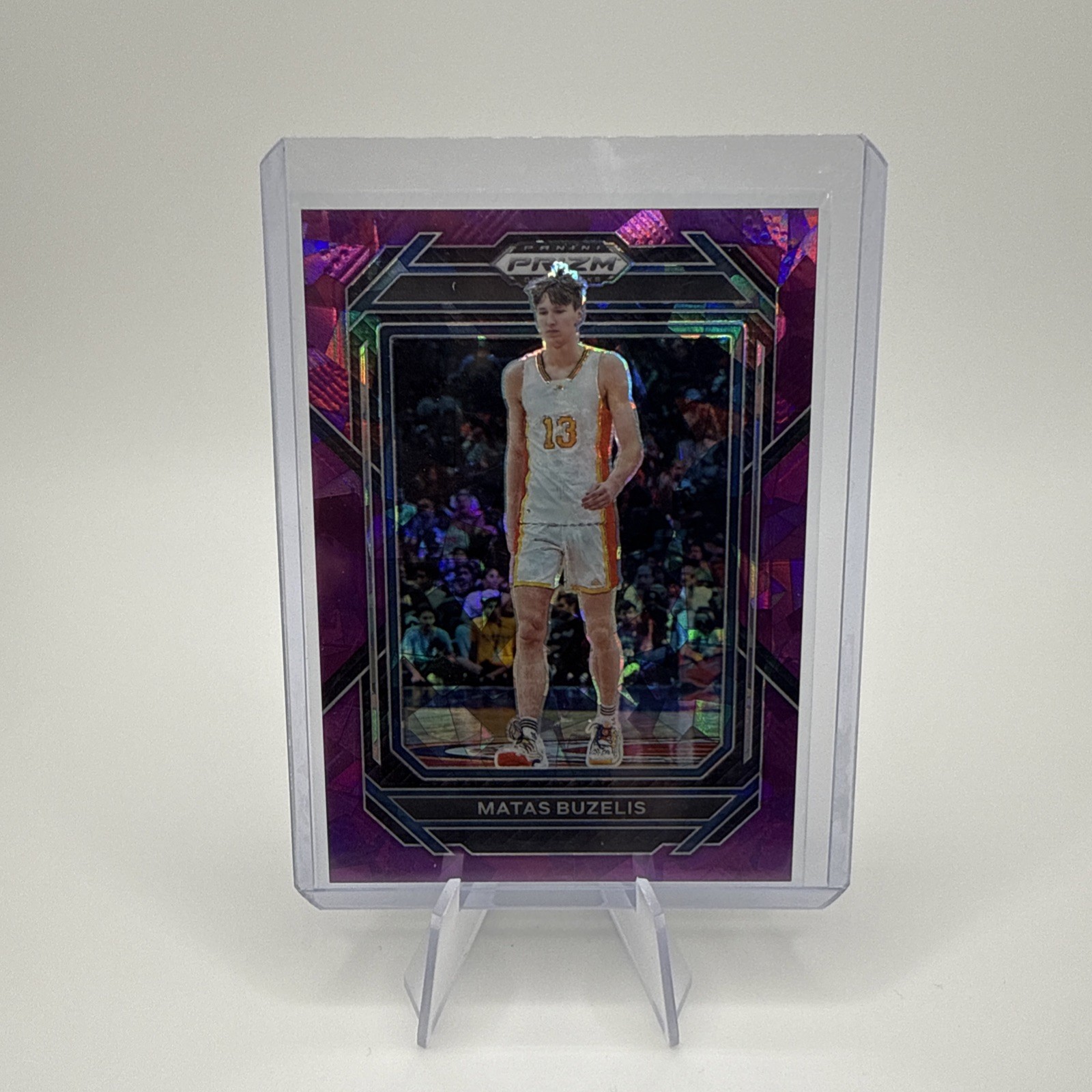 2023 Panini Prizm draft picks Matas Buzelis Purple Cracked Ice Rc No.12 /149