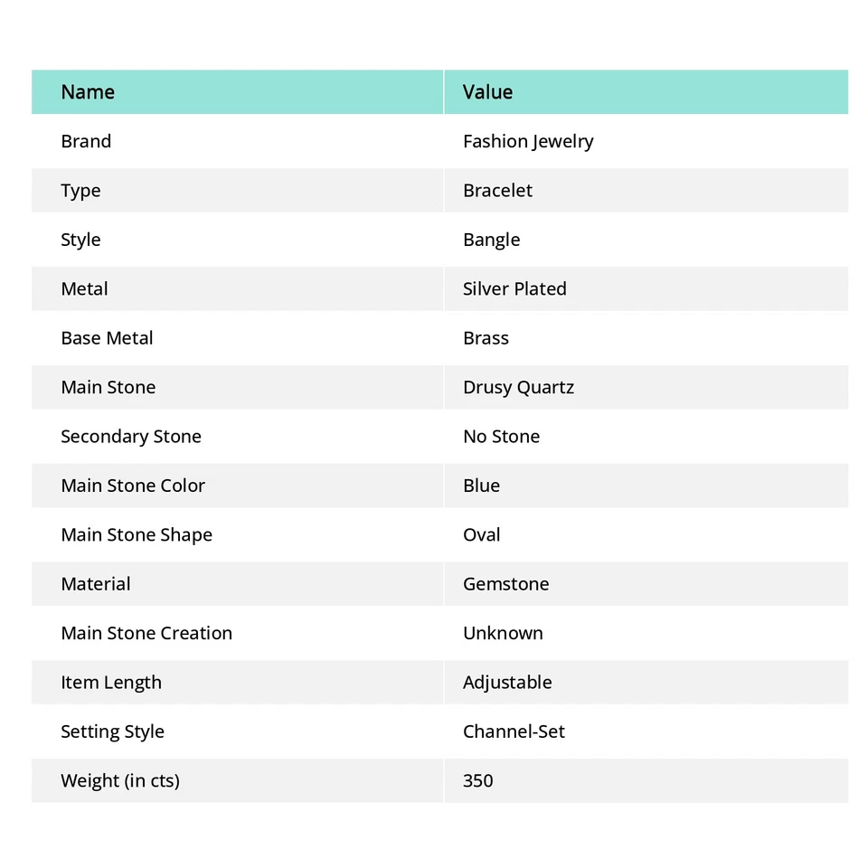 Blau Titan Druzy Edelstein Handarbeit Vintage Schmuck verstellbar Armreif SR 17 - Bild 4 von 4