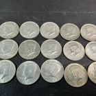 Lot of 15 Kennedy Halves 40% Silver 1965-1969 No Reserve