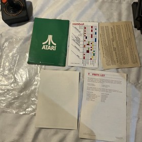 Atari 2600 4 Switch Woodgrain Console Joystick Driver Paddle Wires & 21 Games