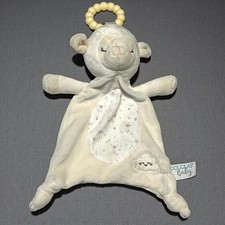 Douglas Baby Lennox Cream Lamb Lil  Ball Teether Security Blanket Lovey Cloud