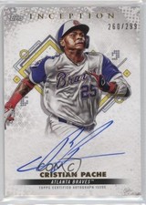2022 Topps Inception Base Rookie and Emerging Stars /299 Cristian Pache Auto lz7