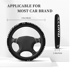 Honda Accord Black Car Steering Wheel Cover Universal Fit