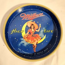 Vintage Tin Litho Miller Girl on the Moon Hig...
