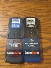 game stop memory card max memory card lot of 4 PS1 ps2