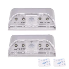 4 LED Sensor Light Auto PIR Infrared Wireless Keyhole Motion Detection Bright TL