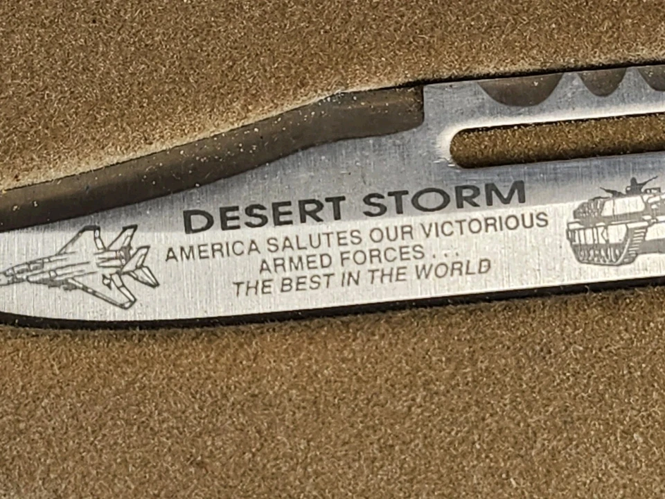 Rare Knife Operation Desert Storm Rambo III Pin Collectible Set  - Image 3 of 4