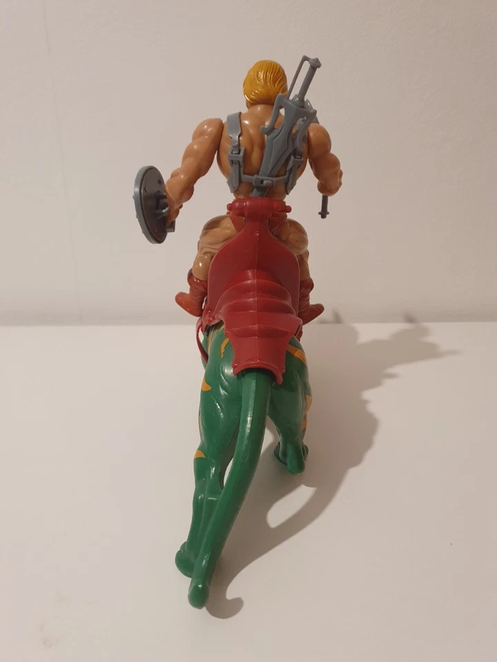 He-Man Figur Taiwan 1981 & Battle-CAT Figur Malaysia 1981 von MATTEL komplett! - Bild 4 von 4