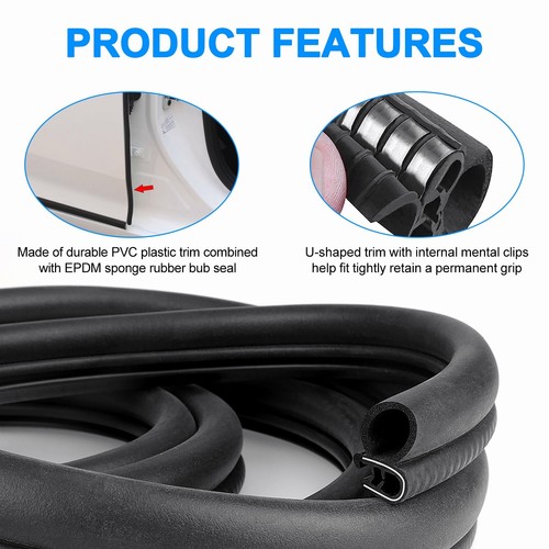 Subaru Door Edge Seal - Universal Rubber Weather Strip&Lock Protector All Models - Bild 8 von 10