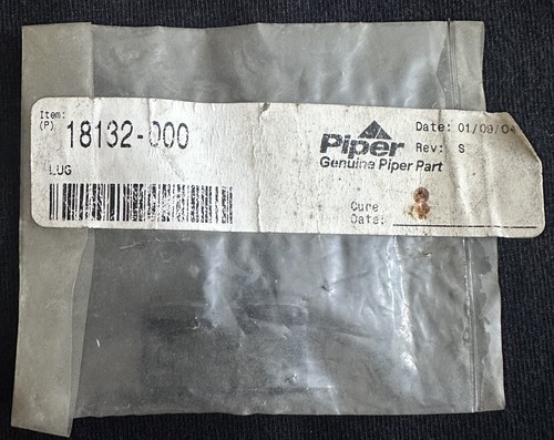 NEW Piper P/N 18132-000 Lug- NEW/OLD STOCK