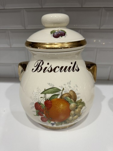Botes de frutas vintage KLM STAFFORDSHIRE INGLATERRA adorno dorado - Imagen 2 de 11