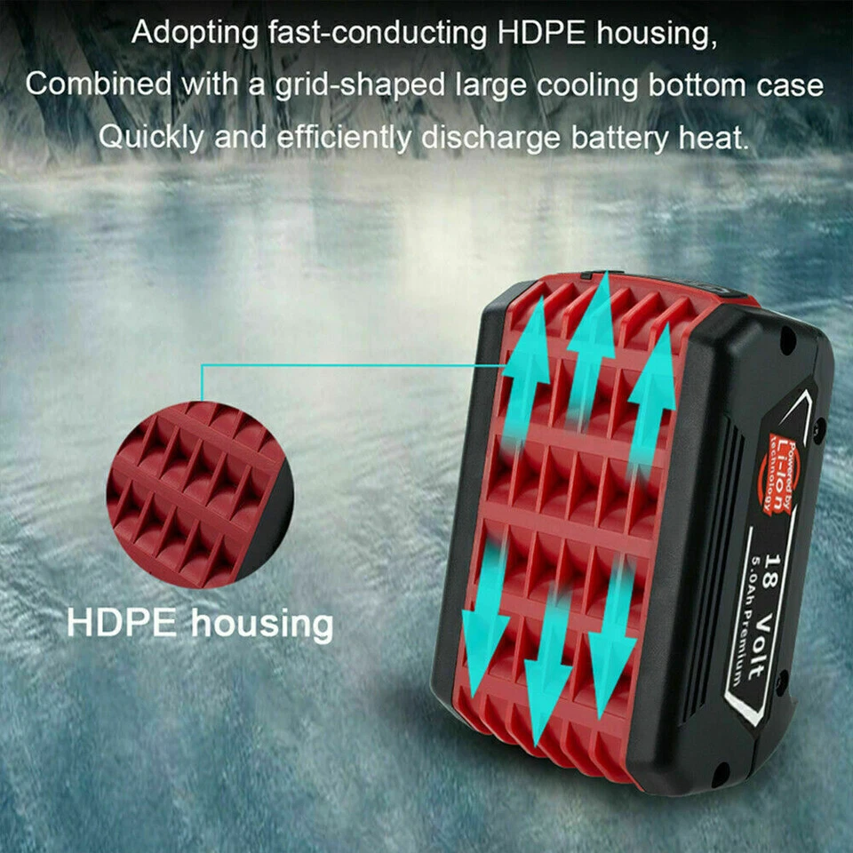 6X Original 8Ah Akku für Bosch 18V Professional GBA GSR GSB BAT618 BAT609 BAT620 - Bild 3 von 4