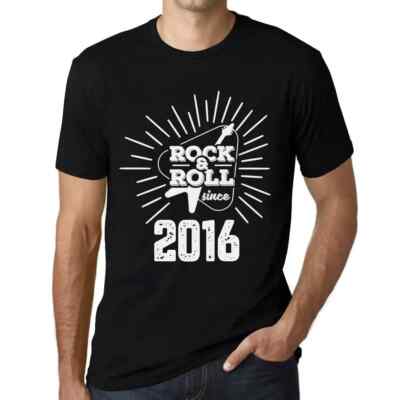 ULTRABASIC Herren T-Shirt Gitarre und Rock & Roll seit 2016 Guitar and Rock &