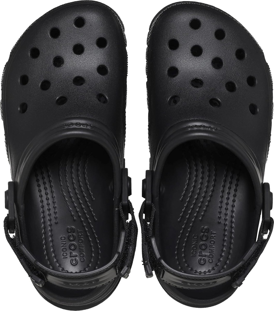 【クロックス】Crocs Duet Max II Clog Black ★ユニセックス★ New CROCS Black Duet Max ii Clogs M 6 / W 8 Unisex 208776