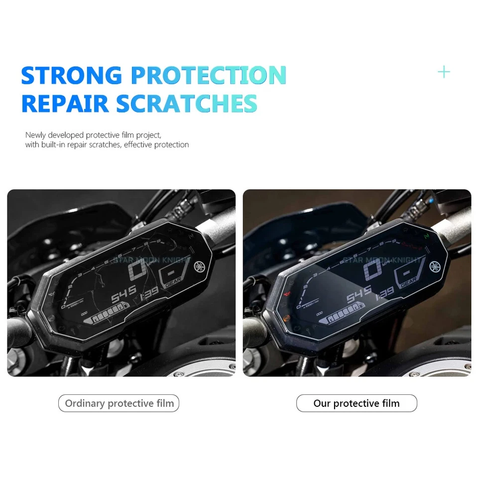 Para YAMAHA MT-07 FZ-07 2021 - Película de instrumento de protección de tablero de pantalla Foto 4 de 4
