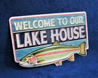 LAKE HOUSE -*US MADE* Die-Cut Embossed Metal Sign -Man Cave Garage Bar Pub Décor