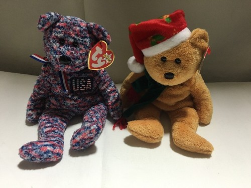 7 TY BEANIE BABIES W/TAGS BEARS PANTHER DOG SWAN - Picture 4 of 6