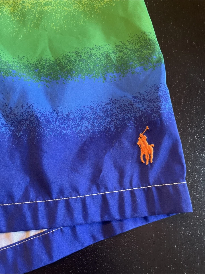 Bañador Polo Ralph Lauren Para Hombres Naranja Azul Verde Amarillo Board Shorts $89 XL Foto 2 de 4