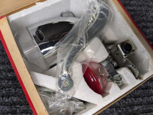 Vintage NOS Schwinn Fahrrad SPORTLIGHT Generator Licht Set 1971 komplett in Box - Bild 3 von 14