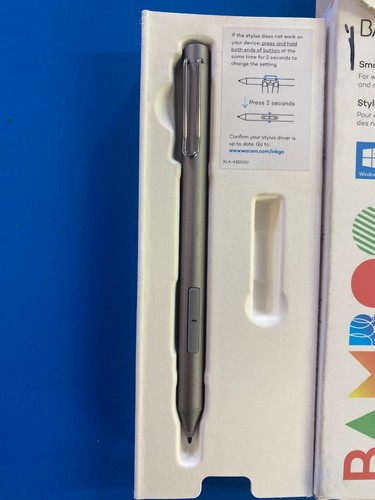 Wacom Bamboo Ink Smart Stylus Pen - Gray Silver For Tablet iPad - Picture 3 of 4