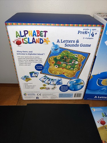 Learning Resources Alphabet Island Game Ages 4+ Ast 5022 COMPLETE! - Picture 3 of 6