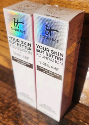 *2* IT Cosmetics Your Skin But Better Foundation + Skincare Hyaluronic Deep Cool