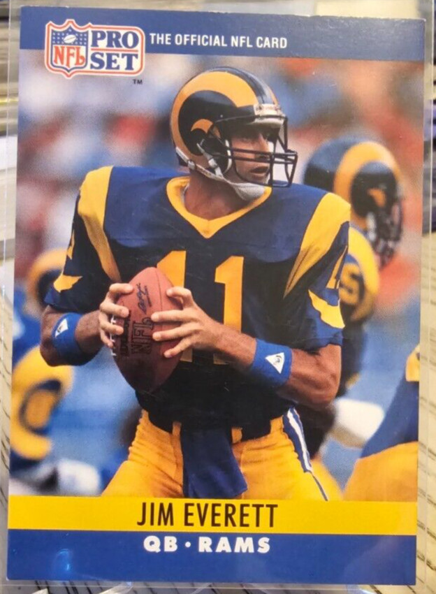 1990 Pro Set Jim Everett #165 Rams
