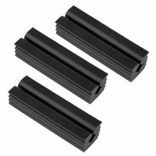 3 X RUBBER VICE CLAMPS FOR GOLF CLUBS/SHAFTS "NEW" Black FOR GRIPPING/REPAIRS