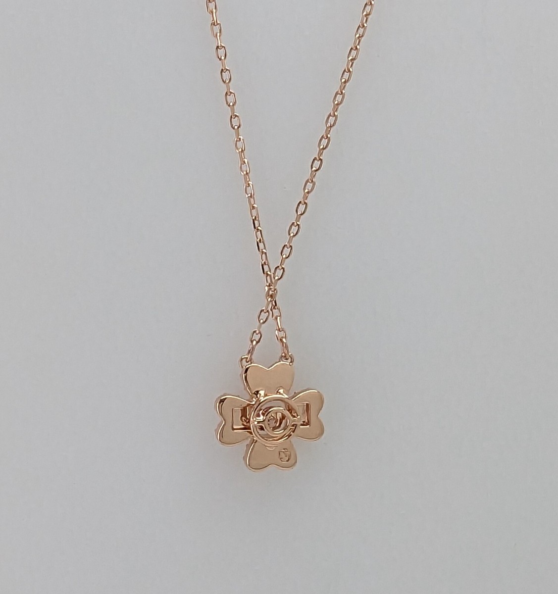100% Authentic SWAROVSKI Rose Gold Pave Clover Idyllia