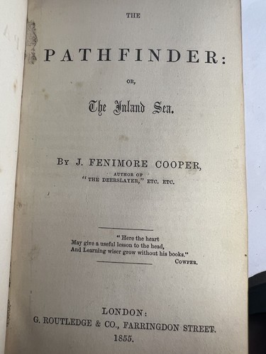 Lot of 8 JAMES FENIMORE COOPER'S NOVELS Set ~ LONDON G. Rutledge & Co. NR !!! - Imagen 11 de 19