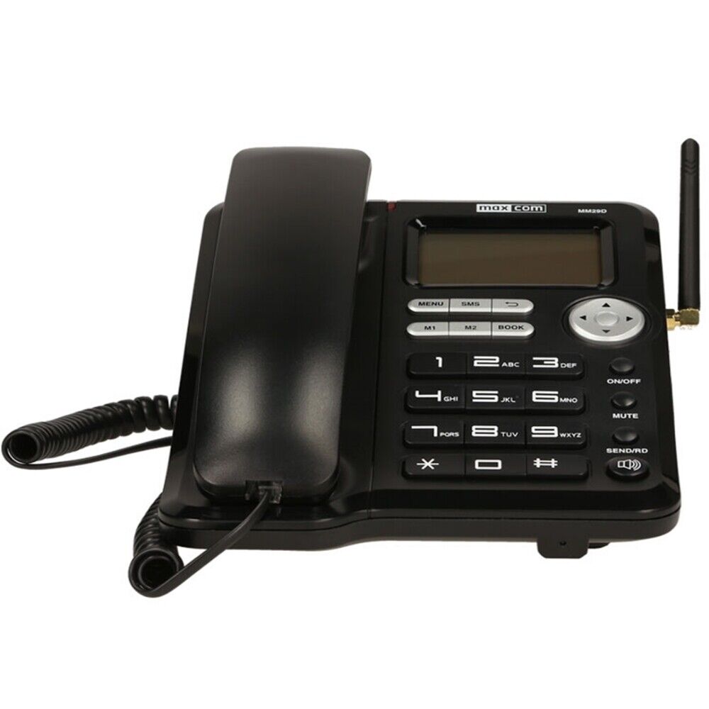 MaxCom Landline 3G  Comfort MM29D 3G, Speed Dial, SMS Functionality, Black Najtańszy standard