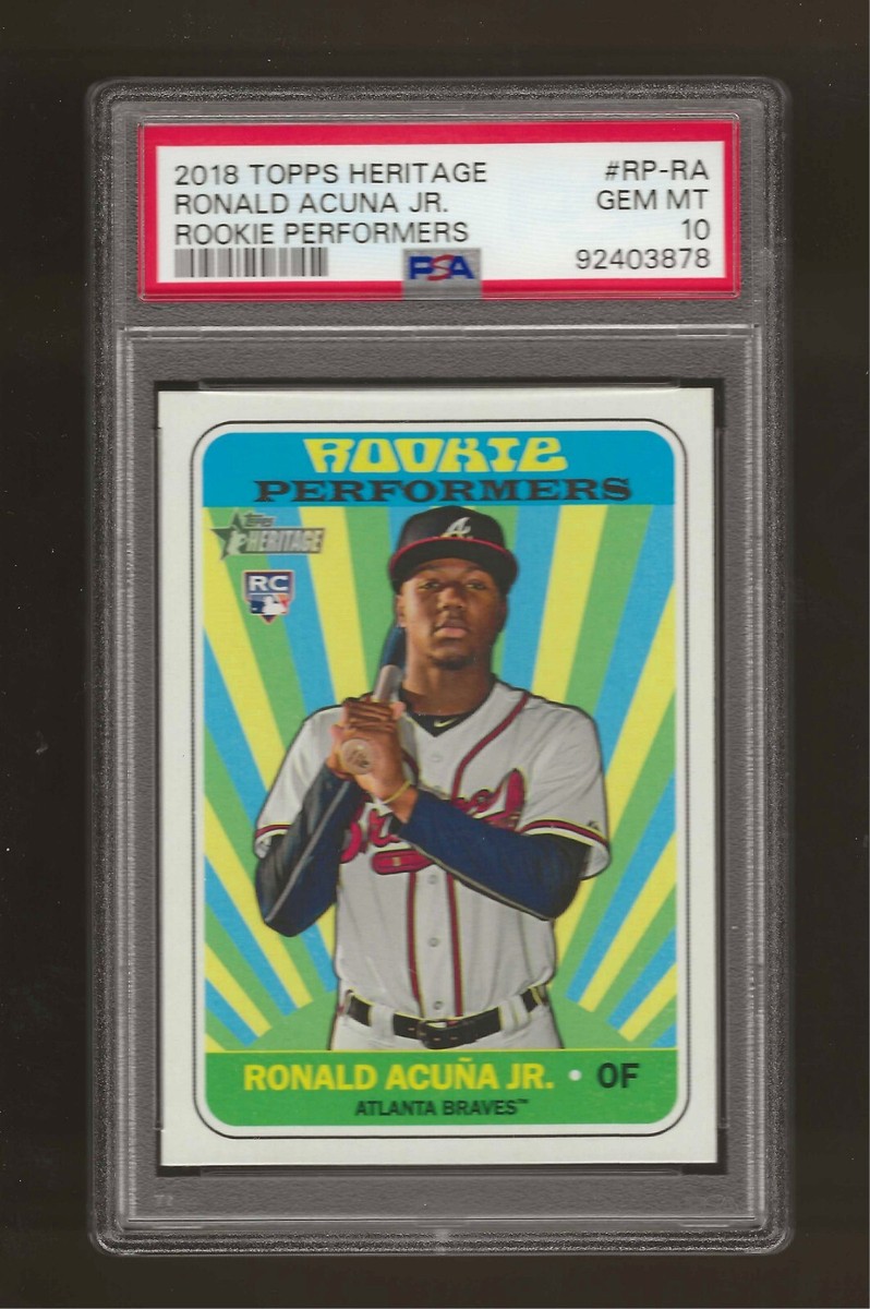 psa10】2018 topps heritage acuna jrルーキー