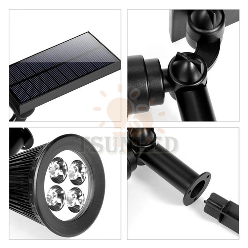 Solar LED Spot Lights Wall Outdoor Garden Yard Path Lamp Security Waterproof - Bild 8 von 37