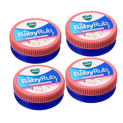 Vicks BabyRub Soothing Vapor Ointment   10ml x 4 Pack