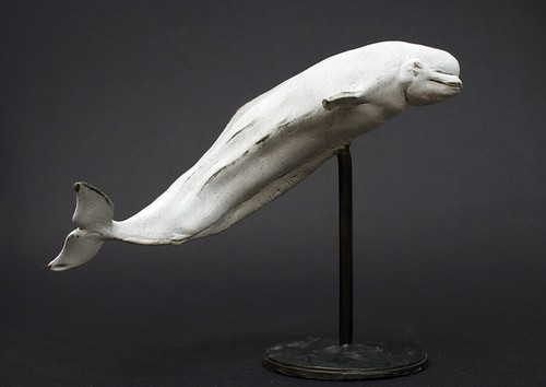 Bronzefigur 'BELUGA WHALE - WEIßWAL' by "RUCHOS" - Limited Edition - Bild 6 von 12