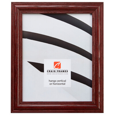 Craig Frames 1.25'' Wide Traditional Cherry Wooden Picture Frames & Poster Frames